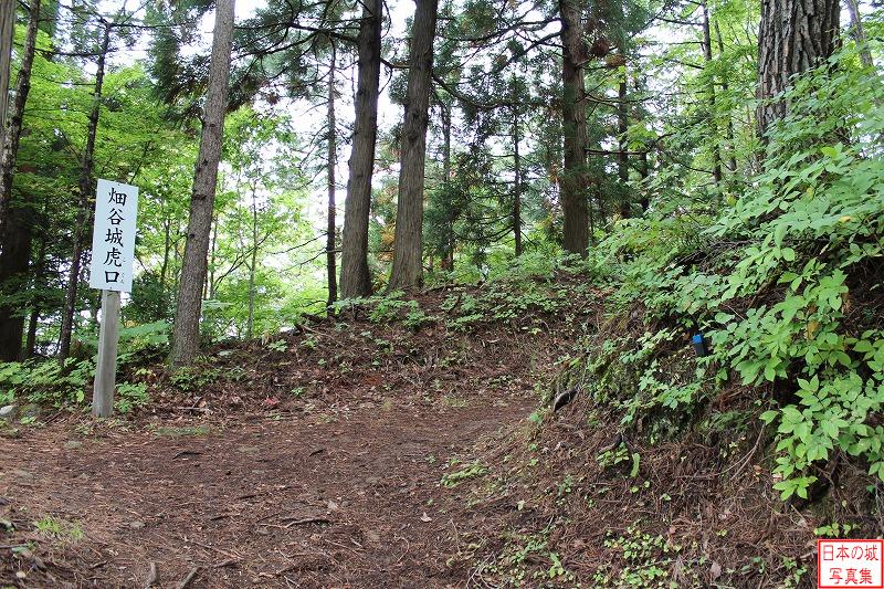 登城路・主郭虎口・空堀曲輪