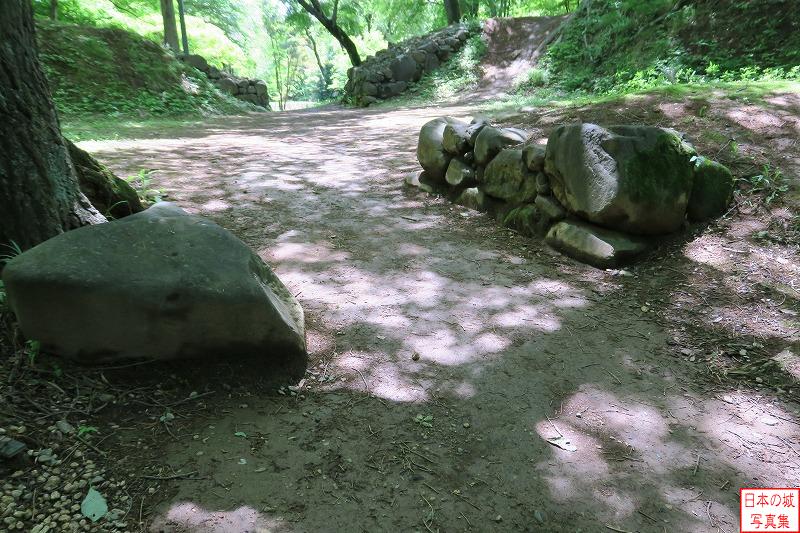 西曲輪北虎口 北門